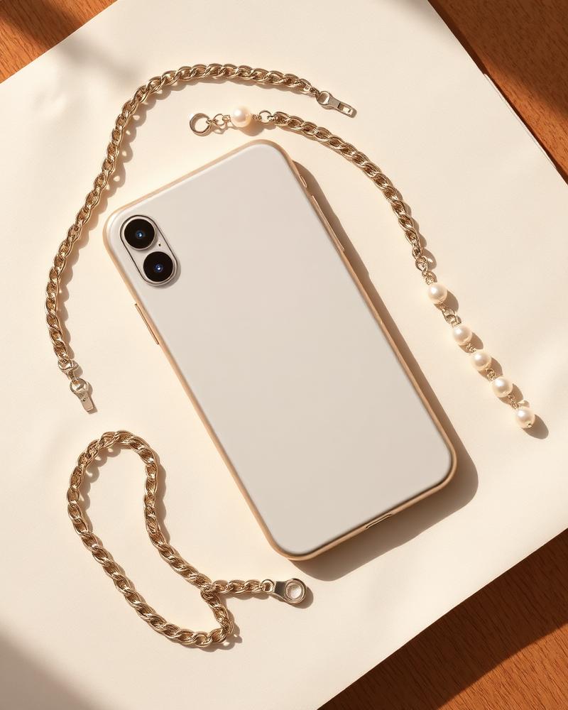 Pearl Chain Phone Strap